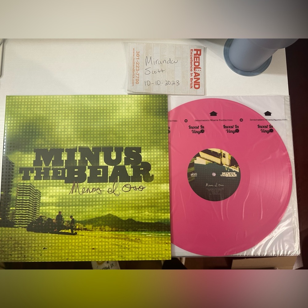 Minus The Bear - Menos El Oso - Pink Vinyl - MESSAGE FOR VINYL BUNDLE DEALS
